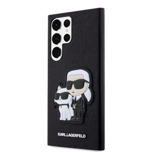 Pouzdro Karl Lagerfeld PU Saffiano Karl and Choupette NFT Samsung Galaxy S23 Ultra černé