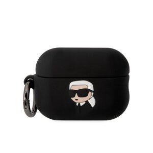 Pouzdro Karl Lagerfeld 3D Logo NFT Karl Head pro Apple Airpods PRO 2 Black