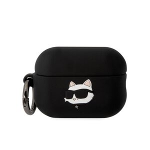 Pouzdro Karl Lagerfeld 3D Logo NFT Choupette Head pro Apple Airpods PRO 2 Black