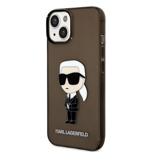 Pouzdro Karl Lagerfeld IML Ikonik NFT zadní kryt Apple iPhone 14 PLUS Black