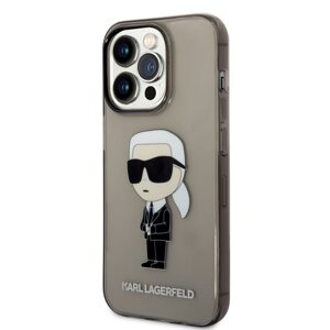 Pouzdro Karl Lagerfeld IML Ikonik NFT zadní kryt Apple iPhone 14 PRO MAX Black