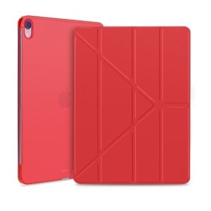 LEATHER zaklapovací obal Apple iPad Pro 11 (2018) červený