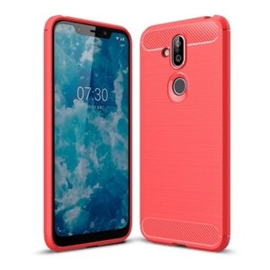 FLEXI TPU obal Nokia 7.1 Plus / X7 červený