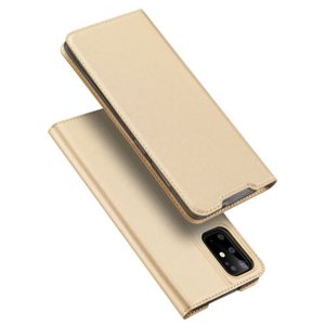 DUX Peňaženkový obal Samsung S20 Plus zlatý