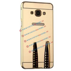 Ochranný zrcadlový obal Samsung Galaxy J3 2016 zlatý