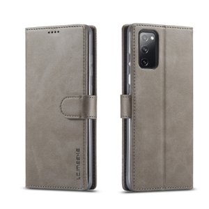 IMEEKE Peňaženkový kryt Samsung Galaxy S20 FE šedý