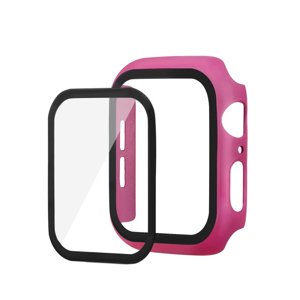 ENKAY Obal s tvrzeným sklem pro Apple Watch 6 / SE / 5/4 (44mm) růžový