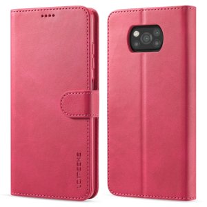 IMEEKE Peňaženkový kryt Xiaomi Poco X3 NFC / X3 Pro růžový
