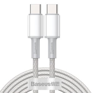 BASEUS 100W kabel USB Typ-C - Typ-C 2 metry bílý