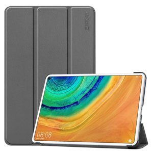 ENKAY LEATHER zaklapovací obal Huawei MatePad Pro šedý