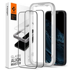 SPIGEN ALM FC 3D sklo Apple iPhone 14 / iPhone 13 Pro / iPhone 13 černé - 2 kusy