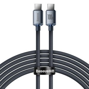 BASEUS CAJY000701 100W Kabel USB Type-C - USB Type-C 2m černý