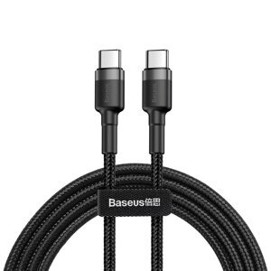 BASEUS CAT KLF-HG1 60W Kabel USB Type-C - USB Type-C 2m černý