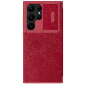 NILLKIN QIN LEATHER Samsung Galaxy S23 Ultra 5G červený