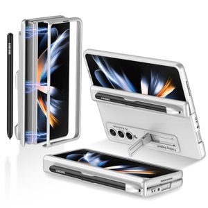 GKK SUPPORT Kryt se stojanem Samsung Galaxy Z Fold 3 5G stříbrný