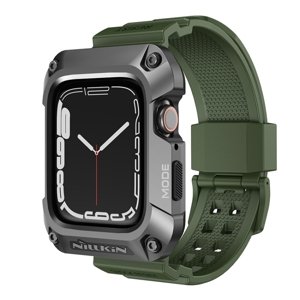 NILLKIN RUIDONG Pouzdro a řemínek pro Apple Watch 8/7 45mm zelený