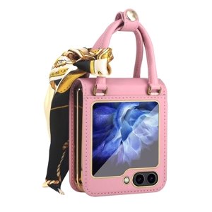 GKK HANDBAG Ochranný obal Samsung Galaxy Z Flip 5 5G růžový
