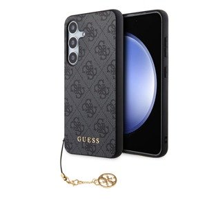 GUESS 4G Kryt s príveskom Samsung Galaxy S24 5G šedý