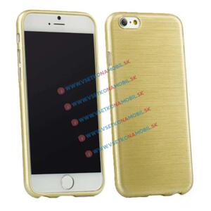 Silikonový obal iPhone 6 Plus / 6S Plus zlatý BRUSH