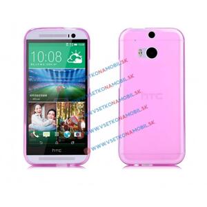 Silikonový obal HTC One M8 růžový