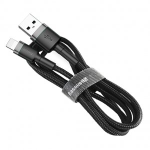 Baseus Cafule kabel USB / Lightning QC3.0 2m, šedý (CALKLF-CG1)