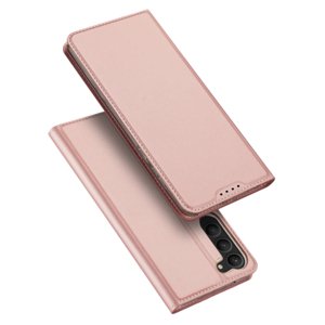 Dux Ducis Skin Pro knížkové kožené pouzdro na Samsung Galaxy S23 Plus, růžové