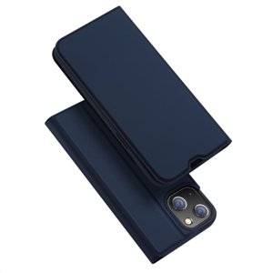 Dux Ducis Skin Pro knížkové kožené pouzdro na iPhone 14 Plus, modré