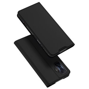 DUX DUCIS Skin Pro knižkové kožené puzdro na Xiaomi Poco F4 GT, čierne
