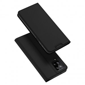 Dux Ducis Skin Pro knížkové kožené pouzdro na Samsung Galaxy A22 4G, černé