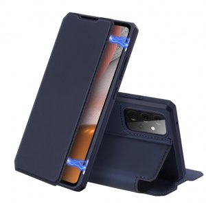 DUX DUCIS Skin X knížkové kožené pouzdro na Samsung Galaxy A72 4G, modré