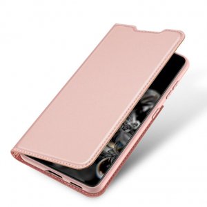 DUX DUCIS Skin Pro knížkové kožené pouzdro na Samsung Galaxy S21 Plus 5G, růžové