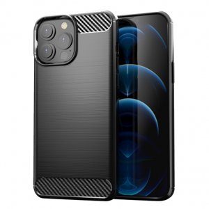 MG Carbon Case Flexible silikonový kryt na iPhone 13 Pro Max, černý