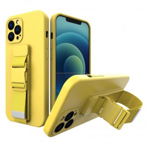 MG Rope silikonový kryt na iPhone 13 Pro Max, žlutý