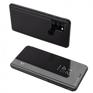 MG Clear View knížkové pouzdro na Samsung Galaxy A12 / M12, černé
