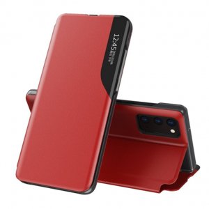 MG Eco Leather View knížkové pouzdro na Samsung Galaxy A12 / M12, červené
