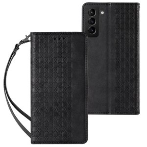 MG Magnet Strap knížkové kožené pouzdro na Samsung Galaxy A23 5G, černé