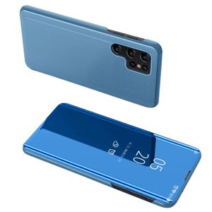 MG Clear View knižkové puzdro na Samsung Galaxy S24 Plus, modré