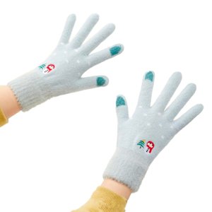 MG Snowman rukavice pro ovládání dotykového displeje, zelené