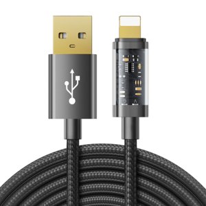 Joyroom Fast Charging kabel USB / Lightning 20W 2.4A 2m, černý (S-UL012A20)