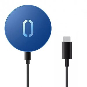 Joyroom MagSafe Charger magnetická bezdrátová nabíječka 15 W + kabel USB-C, modrá (JR-A28)