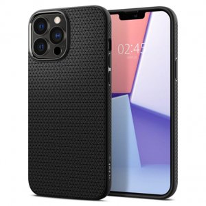 Spigen Liquid Air silikonový kryt na iPhone 13 Pro, černý (ACS03258)