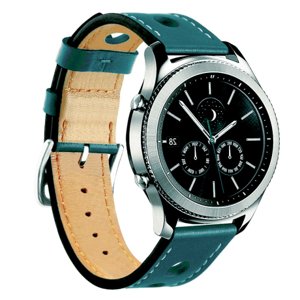 BStrap Leather Italy řemínek na Huawei Watch GT/GT2 46mm, dark teal (SSG009C0403)