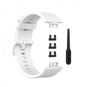 BStrap Silicone řemínek na Huawei Watch Fit, white (SHU005C02)