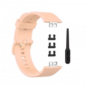 BStrap Silicone řemínek na Huawei Watch Fit, sand pink (SHU005C06)