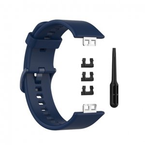 BStrap Silicone řemínek na Huawei Watch Fit, dark blue (SHU005C10)