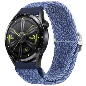 BStrap Braid Nylon řemínek na Huawei Watch GT3 46mm, blue white (SSG035C0109)