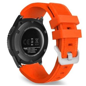 BStrap Silicone Sport szíj Samsung Galaxy Watch 3 45mm, grep orange (SSG006C2601)
