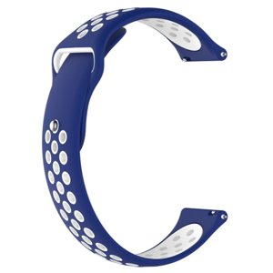 BStrap Silicone Sport řemínek na Huawei Watch GT3 42mm, blue/white (SXI001C0508)