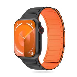 Tech-Protect Iconband Magnetic řemínek na Apple Watch 42/44/45/49mm, black/orange