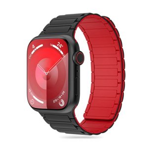 Tech-Protect Iconband Magnetic řemínek na Apple Watch 42/44/45/49mm, black/red